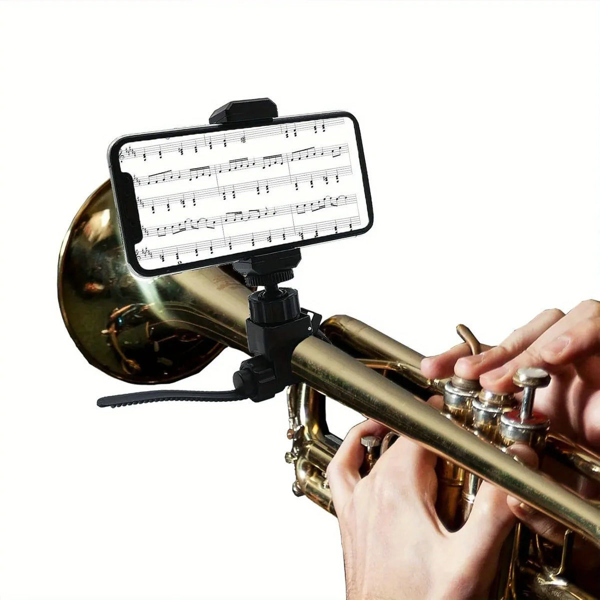 Adjustable Instrument Phone Lyre Clamp