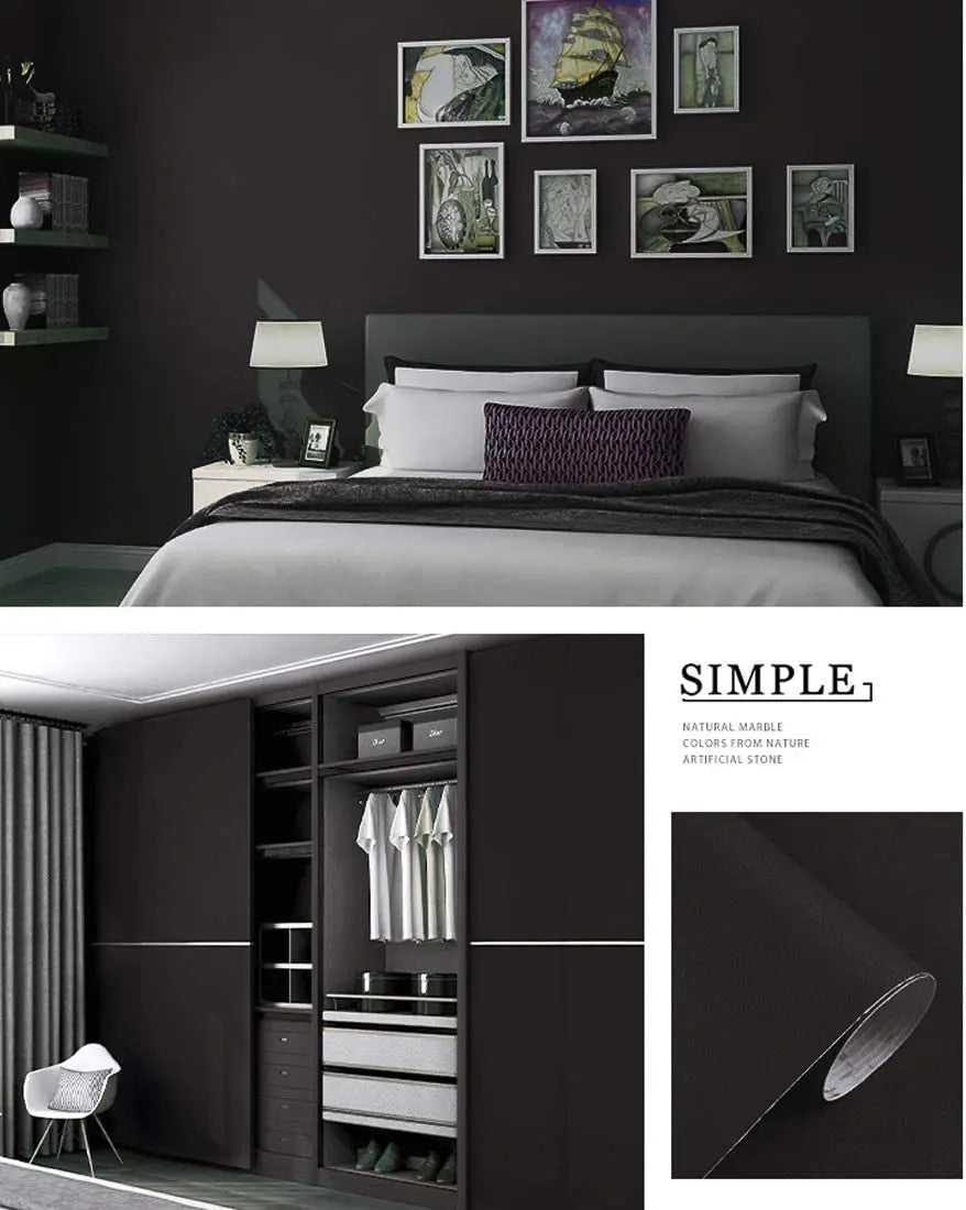 Waterpoof Matte Wallpaper white Vinyl Self-Adhesive Stickers for Wall Furniture Livingroom Contact Paper Home Decor 