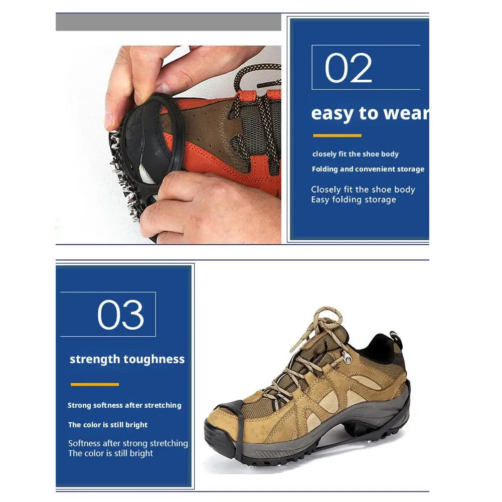Eight-Spike Winter Walking Cleats - Pair