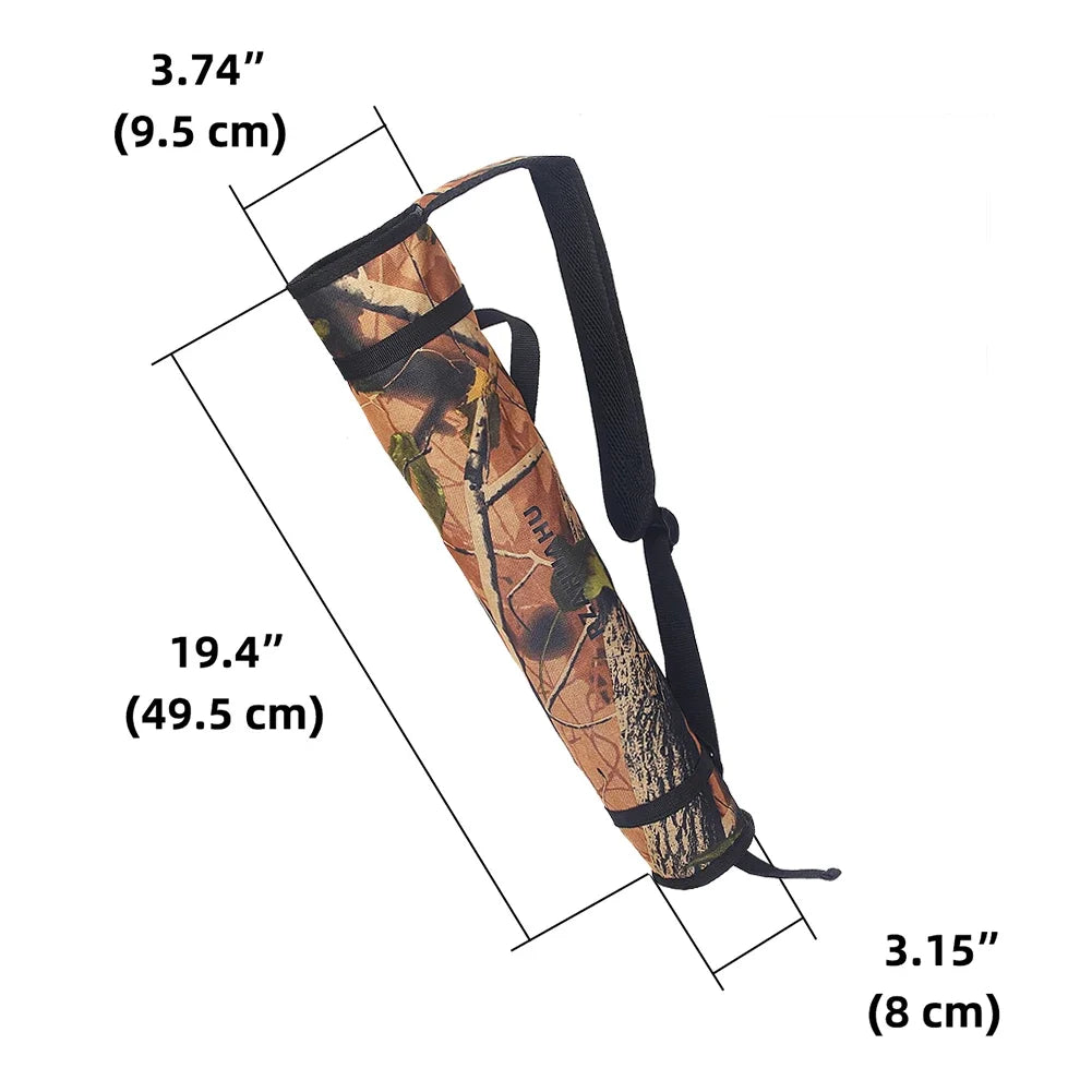Adjustable Archery Quiver with Carrying Strap
