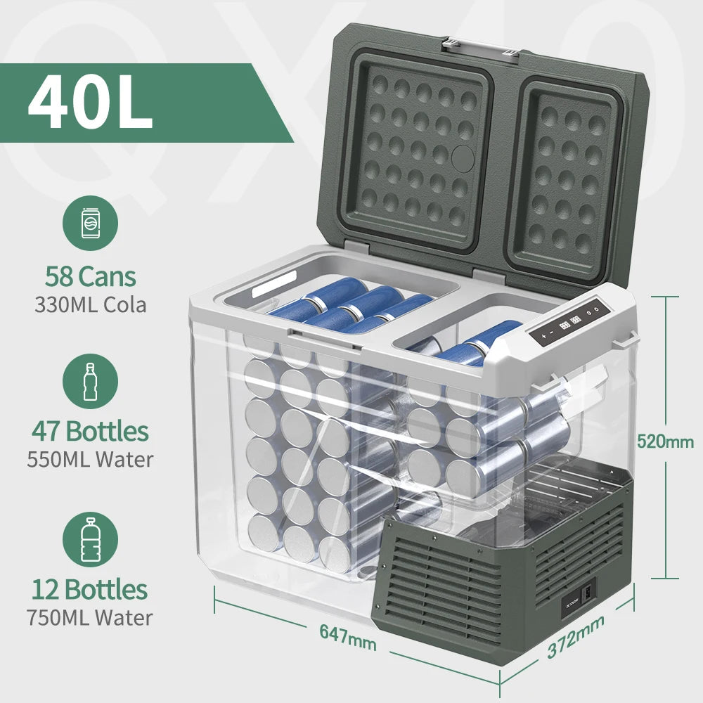 Alpicool QX Portable Car Refrigerator Freezer, 25L/30L/40L