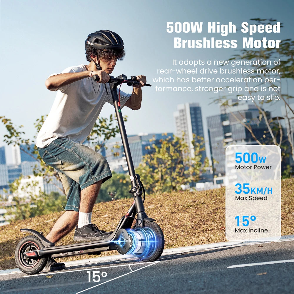 iScooter i9M Electric Scooter with 500W Motor and Pneumatic Tires