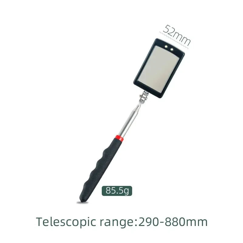 Espejo de inspección telescópico con LED