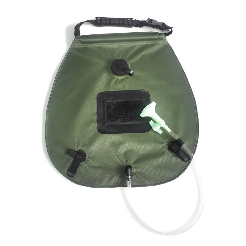 20L Solar Heating Shower Bag 45°C Hot Water Shower Head Portable Water Gear For Camping Beach Travel Outdoor Bath Accessory