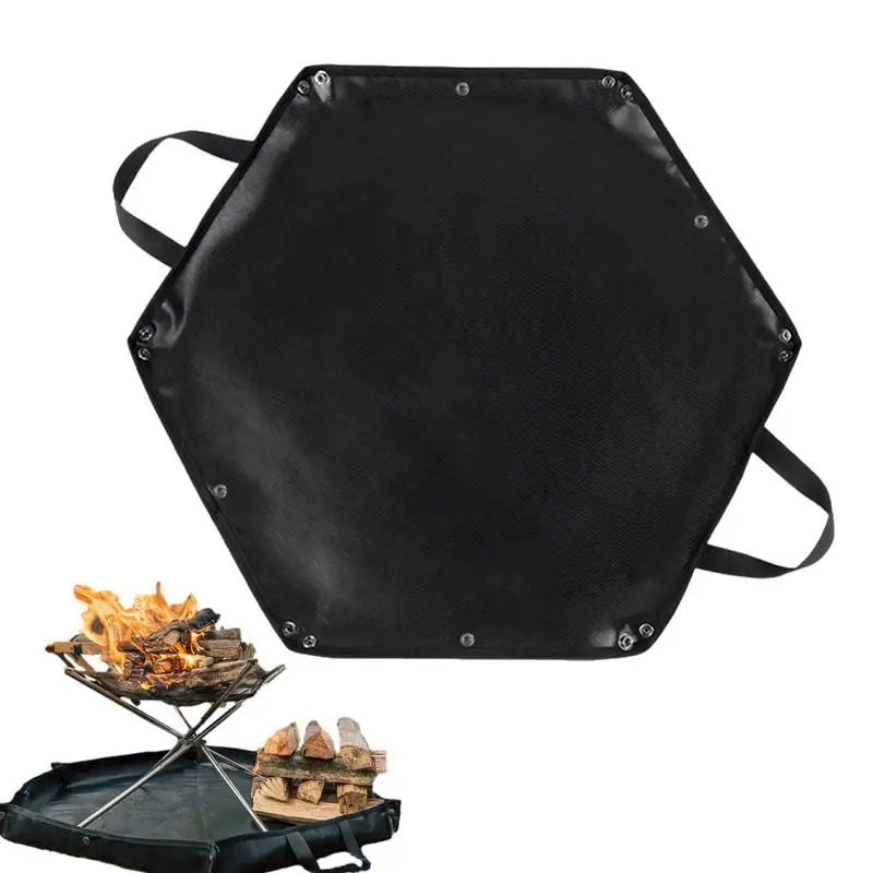 Folding Hexagonal Camping Mat with Handles