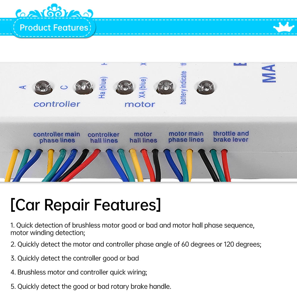 Validator pentru motor și controler E-Bike fără comutator