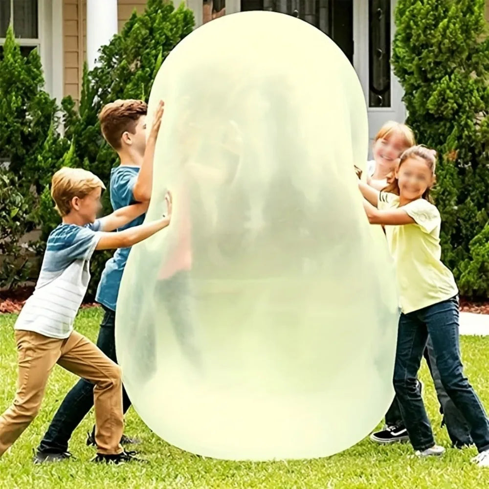 130cm -40cm Water Filled Transparent Ball Birthday Party Balloon Toy Durable Non-leakable Children Outdoor Fun Game Bouncy Ball 
