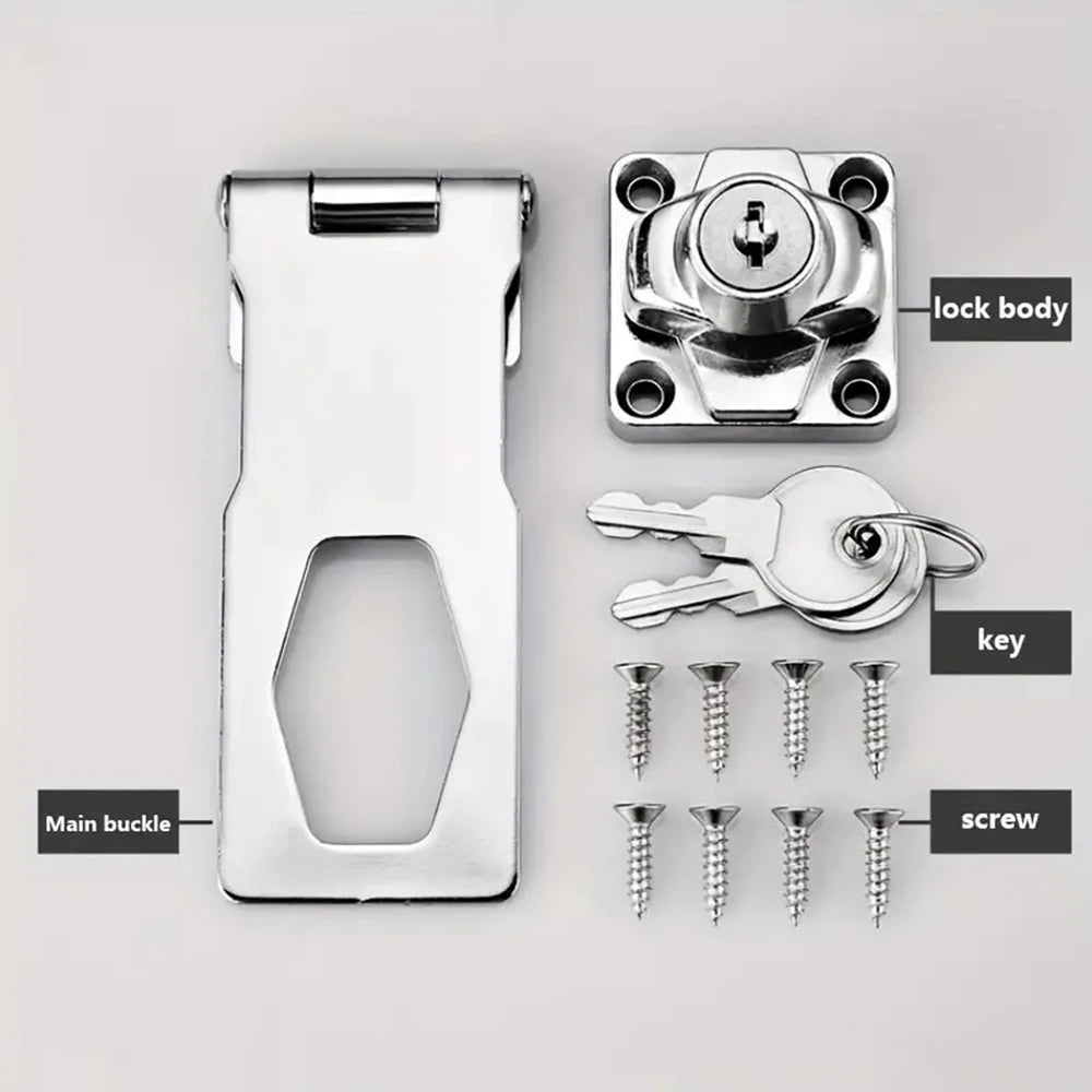 Keyed Hasp Lock for Cabinets and Sheds