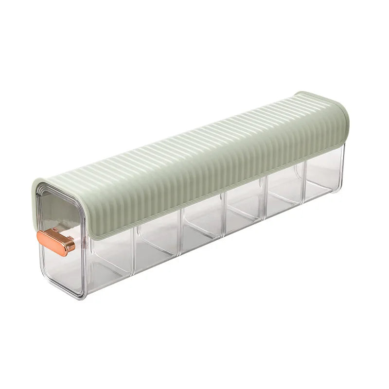 Six-Compartment Cable Storage Box with Lid
