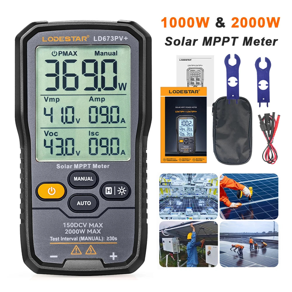 Tester de putere maximă pentru panoul solar
