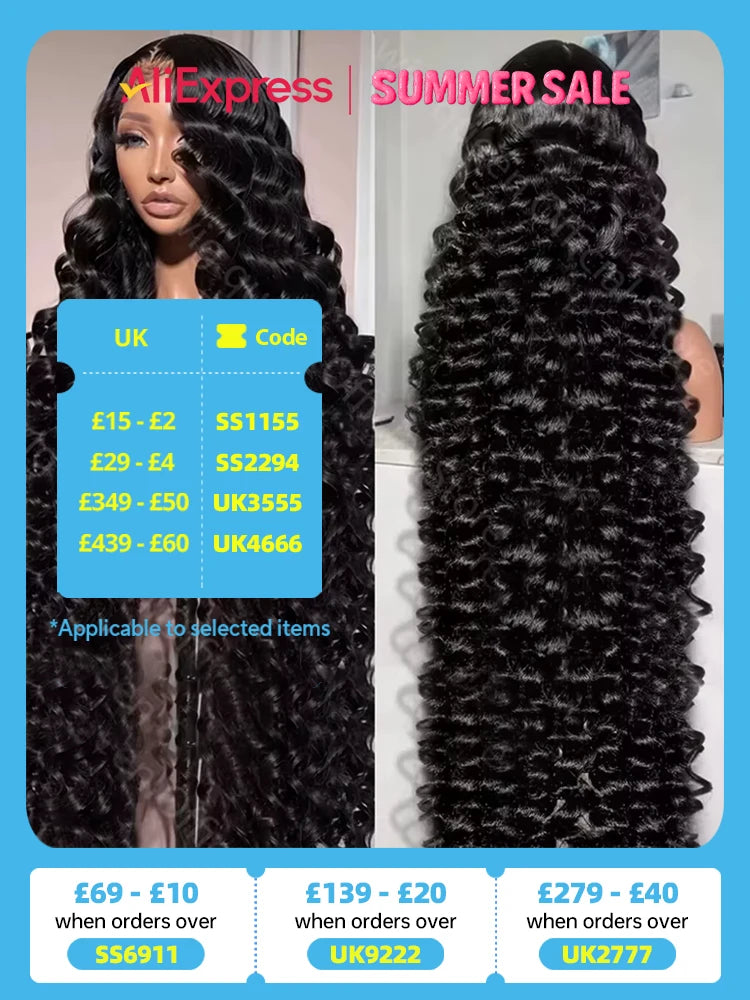 Voľná vlna čipkovaná parochňa z ľudských vlasov, hustota 200