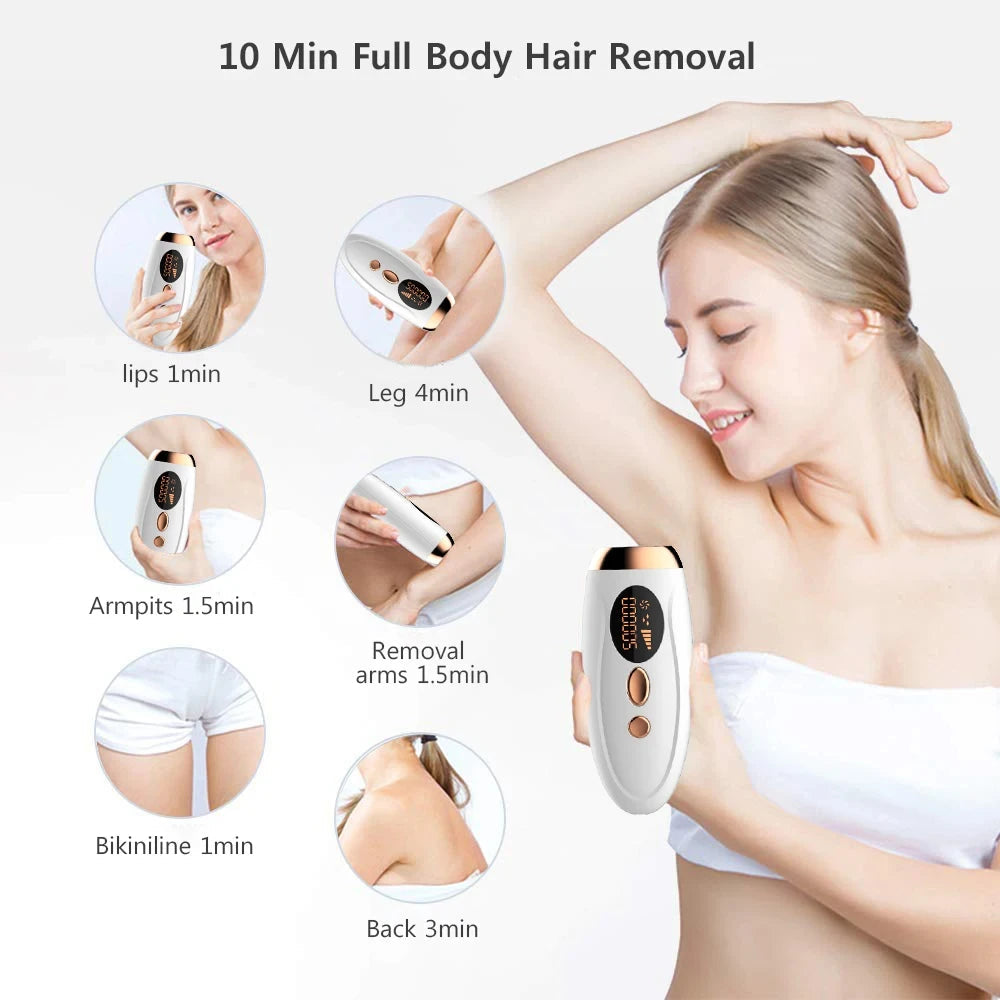 Laser Epilator IPL Hair Removal For Women Body Bikini Facial 990000 Flashes Permanant Painless IPL Hair Remover Laser Epilator 