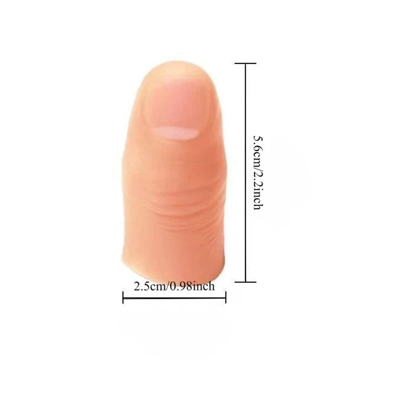 Punta de dedo falsa de silicona para truco de magia – opciones de tamaño