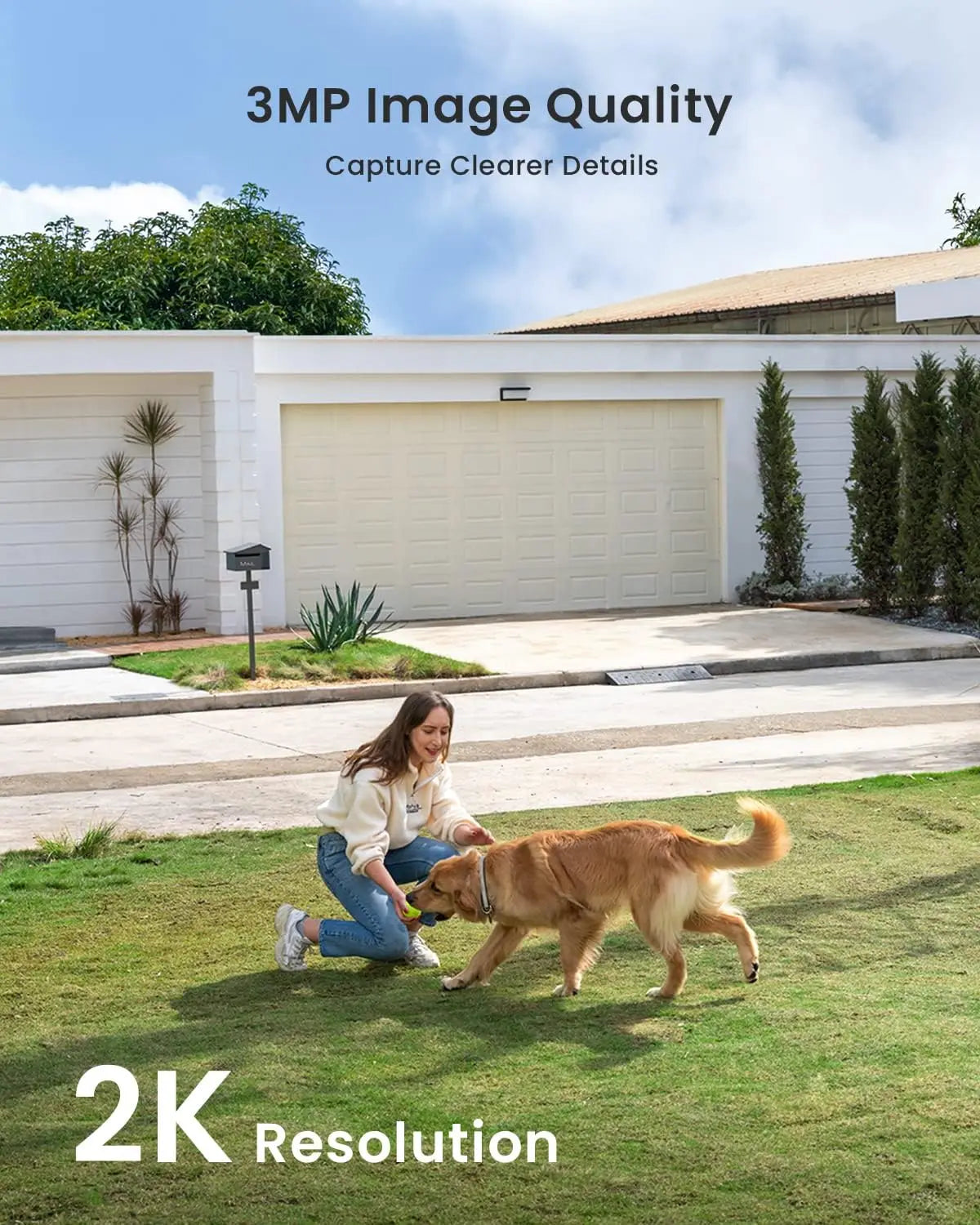 ieGeek 2K Wireless Outdoor Security Camera with Color Night Vision