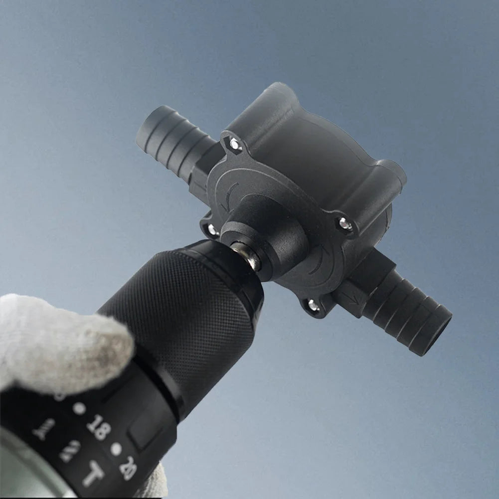Electric Drill Pump for Fast Liquid Transfer, 16mm Inlet/Outlet