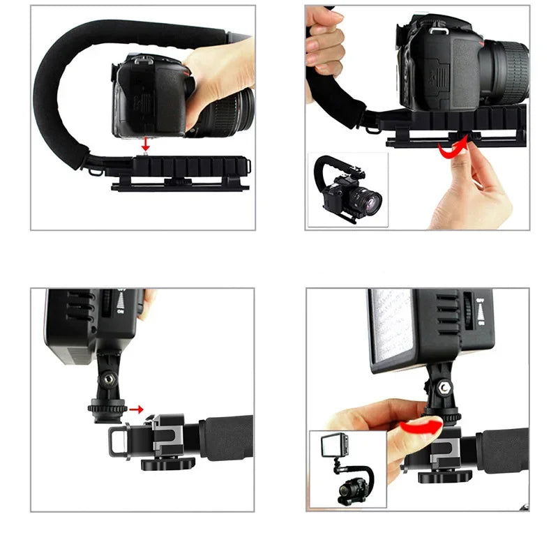 Handheld Camera Support - U-Shaped Grip