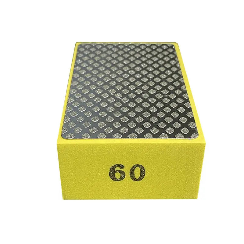 Discos de polimento manual de diamante 60/100/200/400# Bloco de abrasivo para azulejos vidro Polimento Areia Padrão Disco de polimento Abrasivo para pedra