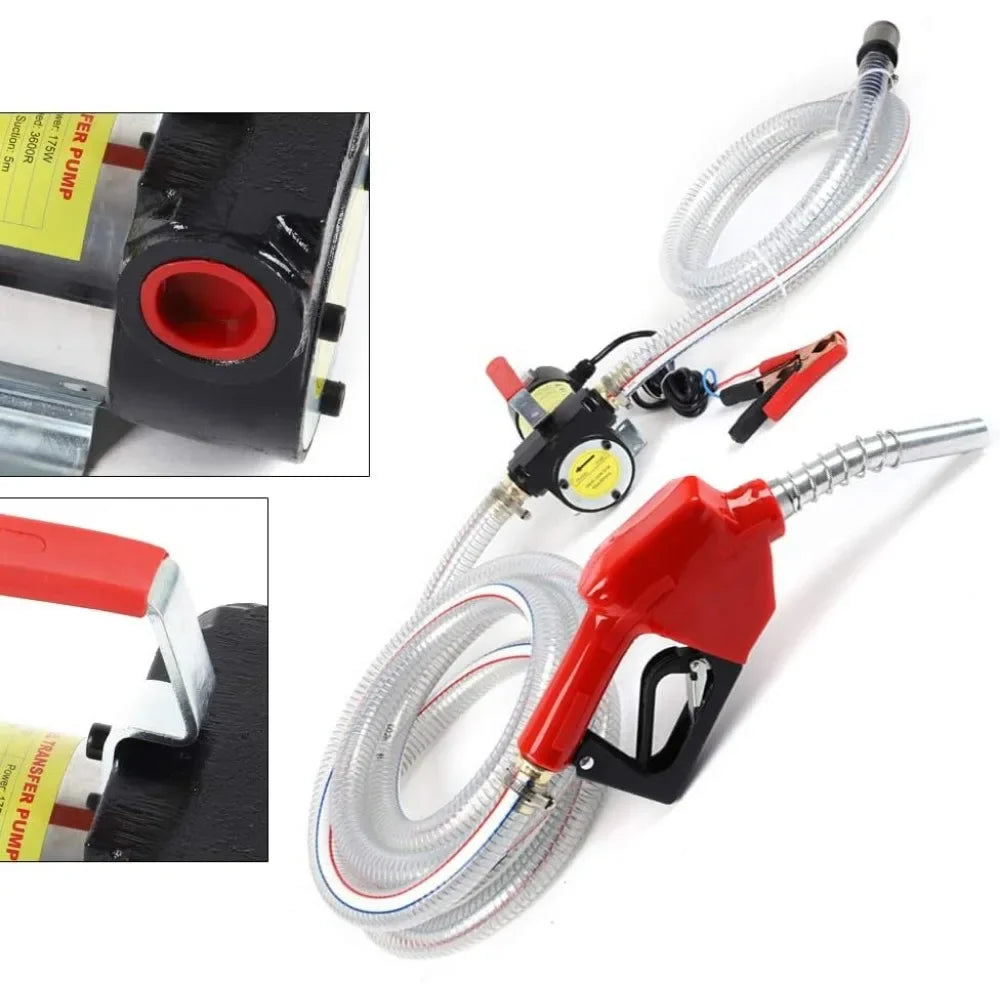 12V Electric Self-Priming Fuel Transfer Pump, 50L/Min