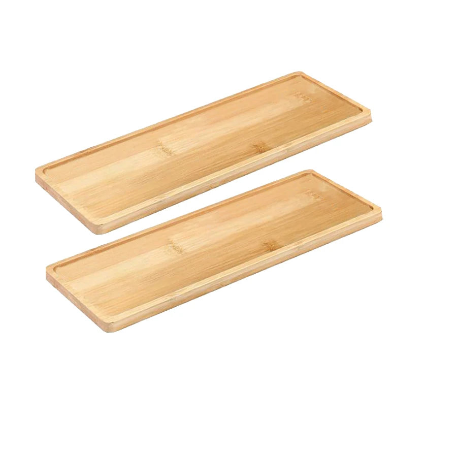 Bamboo Bathroom Tray for Vanity and Countertop, 1 to 3 Pieces