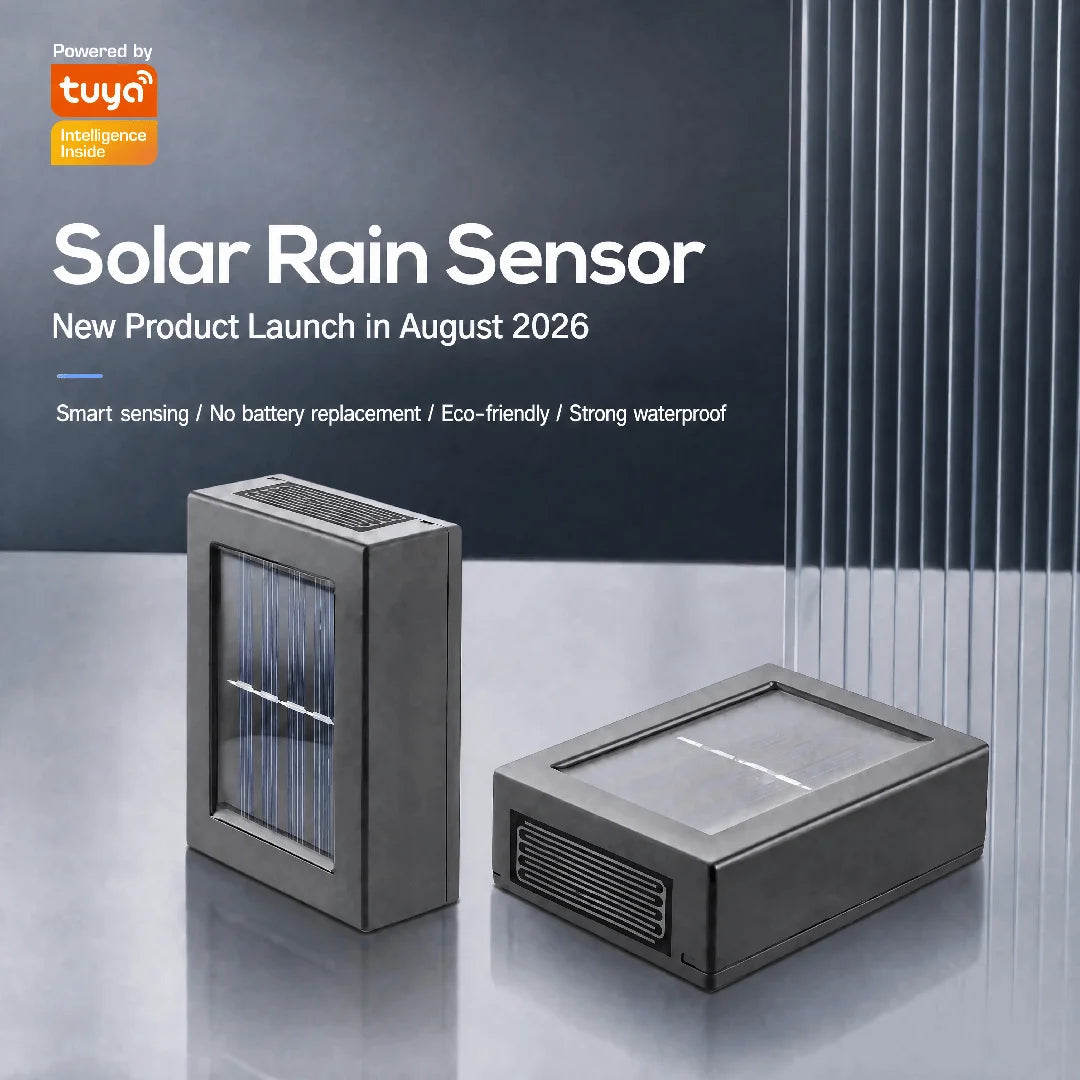 Zigbee Solar Energy Rainfall Sensor, Wireless Rain Monitor Detector, Smart Life APP Remote Control Smart Home Rain Sensing Devic