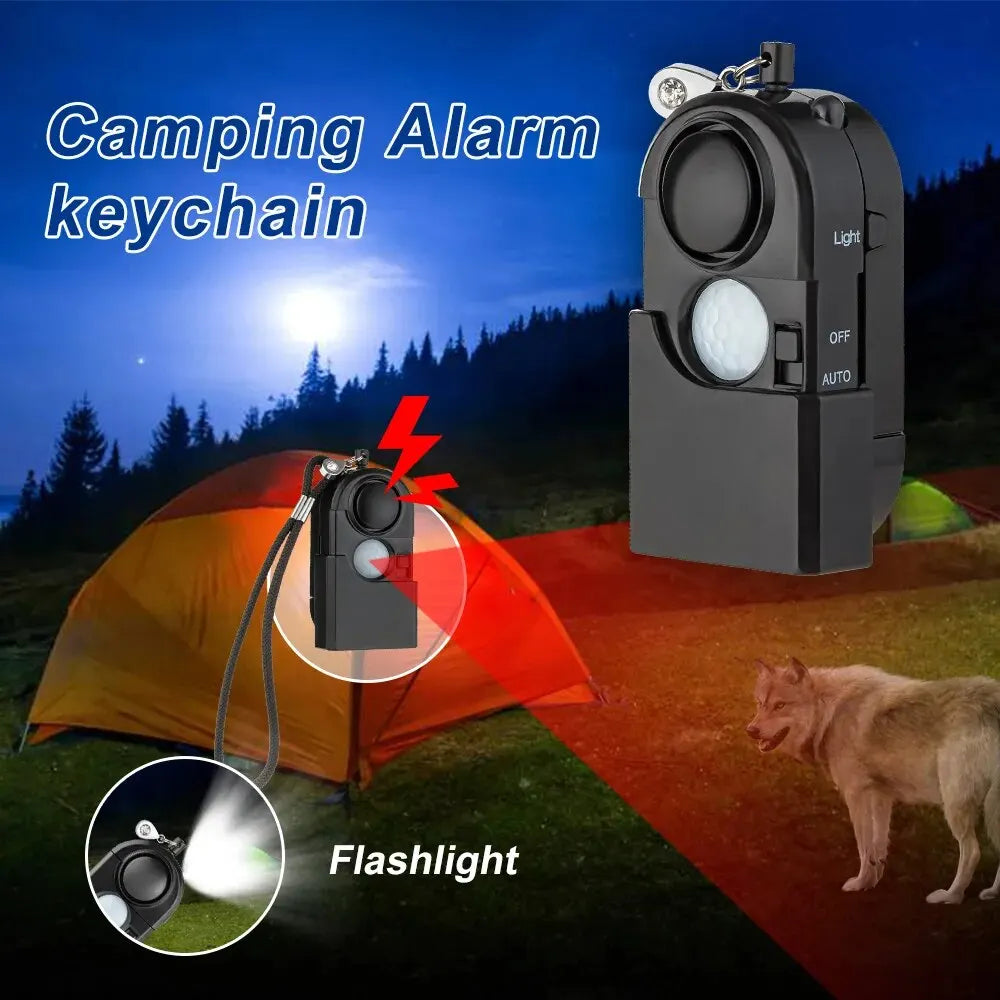 KERUI Portable Mini Motion Detector Alarm 120DB Siren SOS LED Light Security Alarm For Travel Home Kids Safe Personal Alarms 