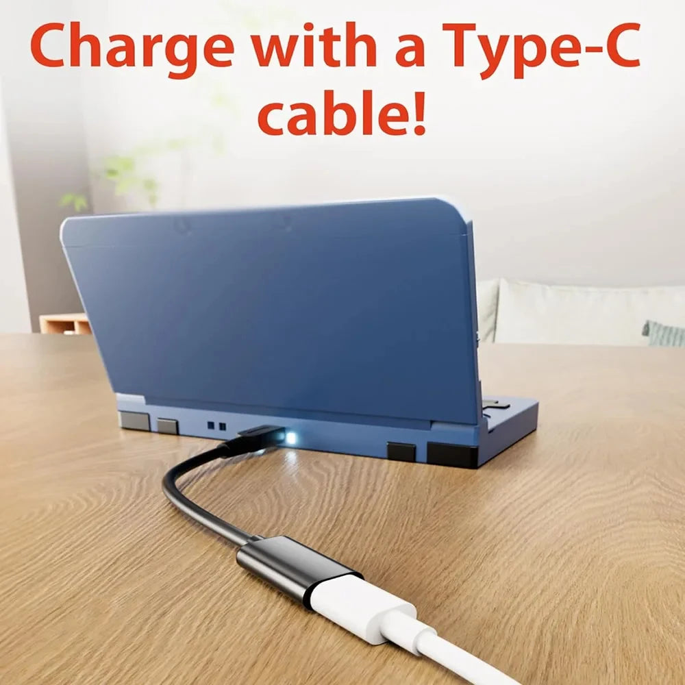 USB-C-latauskaapeli yhteensopiville Nintendon käsikonsoleille
