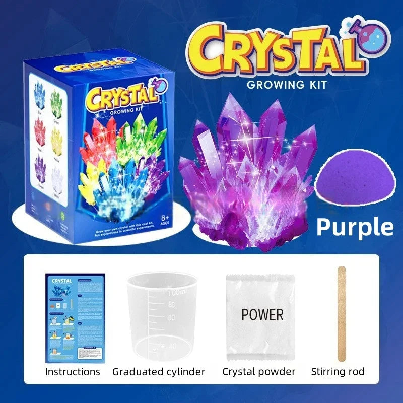 Kit de experimento científico para cultivo de cristais