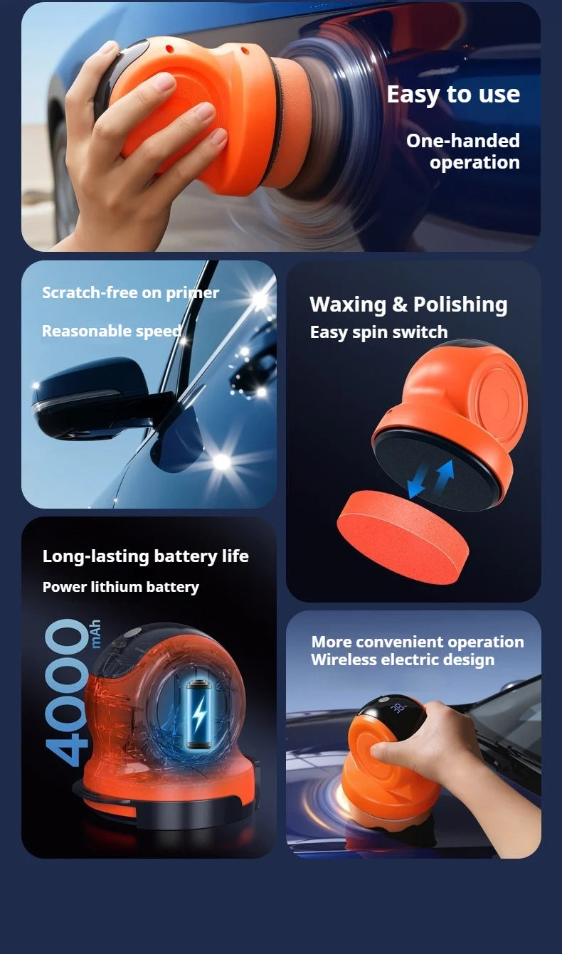 Car Polishing Machine Wireless Polishing and Waxing Artifact Polishing