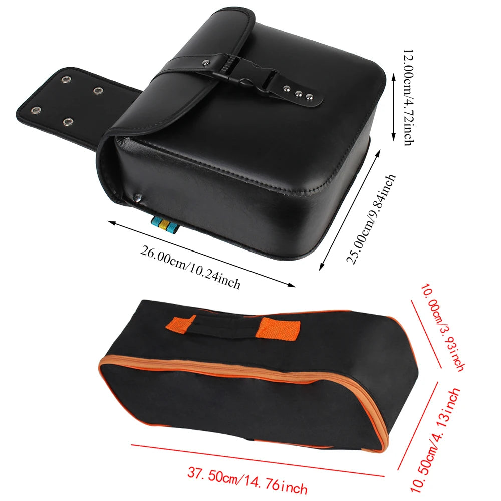Motorcycle Saddlebag Pair or Separate Storage Bag