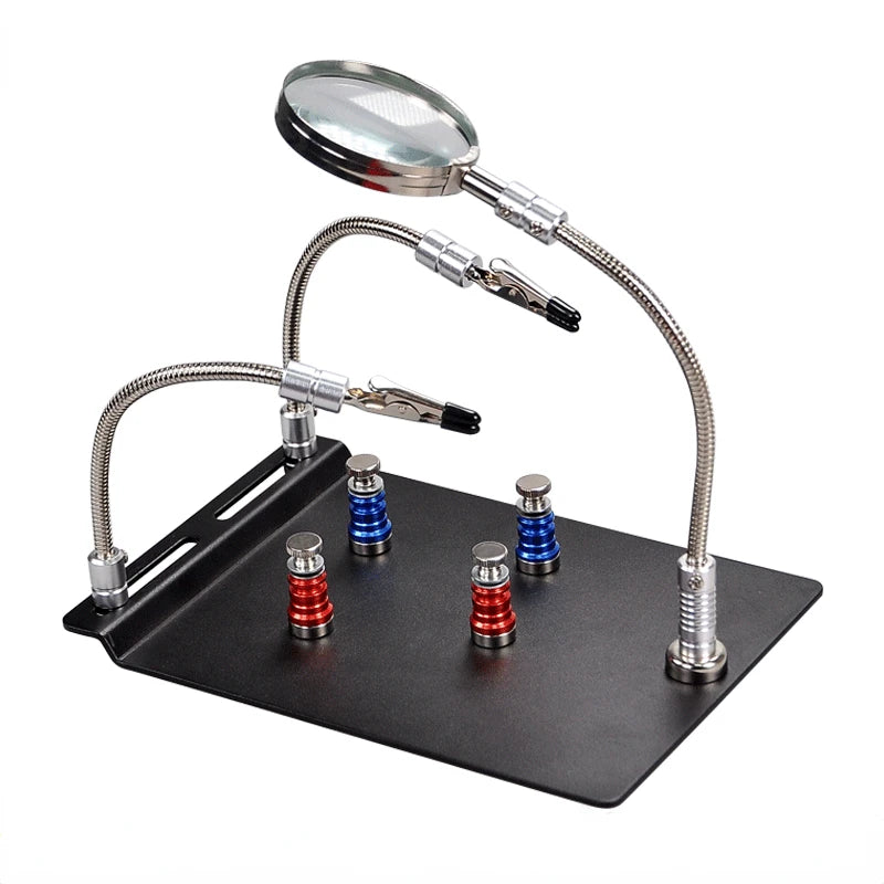 Helping Hands PCB Holder with Magnifier, TE Series