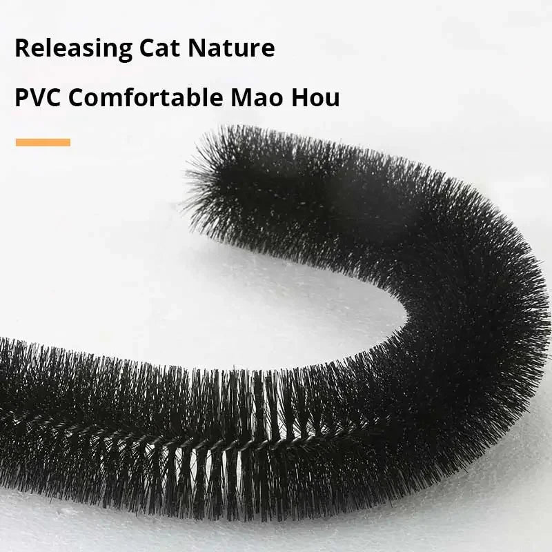 Cat Toy Arch Self Groome Pamper Feline with A Massage Grooming Rubbing Brush with Scratching Pad Toy for Cats Interactive Toys 