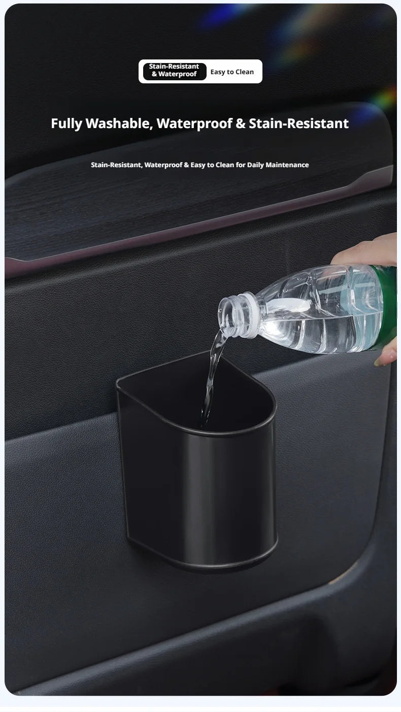 SEAMETAL Universal Car Door Cup Holder Box Extra Large Opening Multi-Functional Back Clip Storage Bucket Waterproof & Leakproof