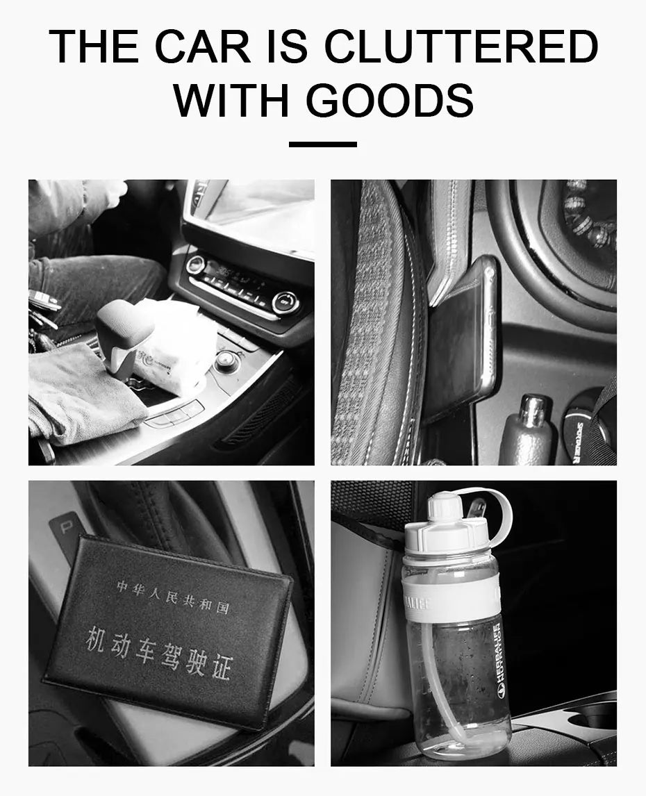 SEAMETAL Car Seat Side Storage Bag Hanging Auto Seat Organizer Tissue Holder Universal Mesh Storage Pocket for Phone Bottle