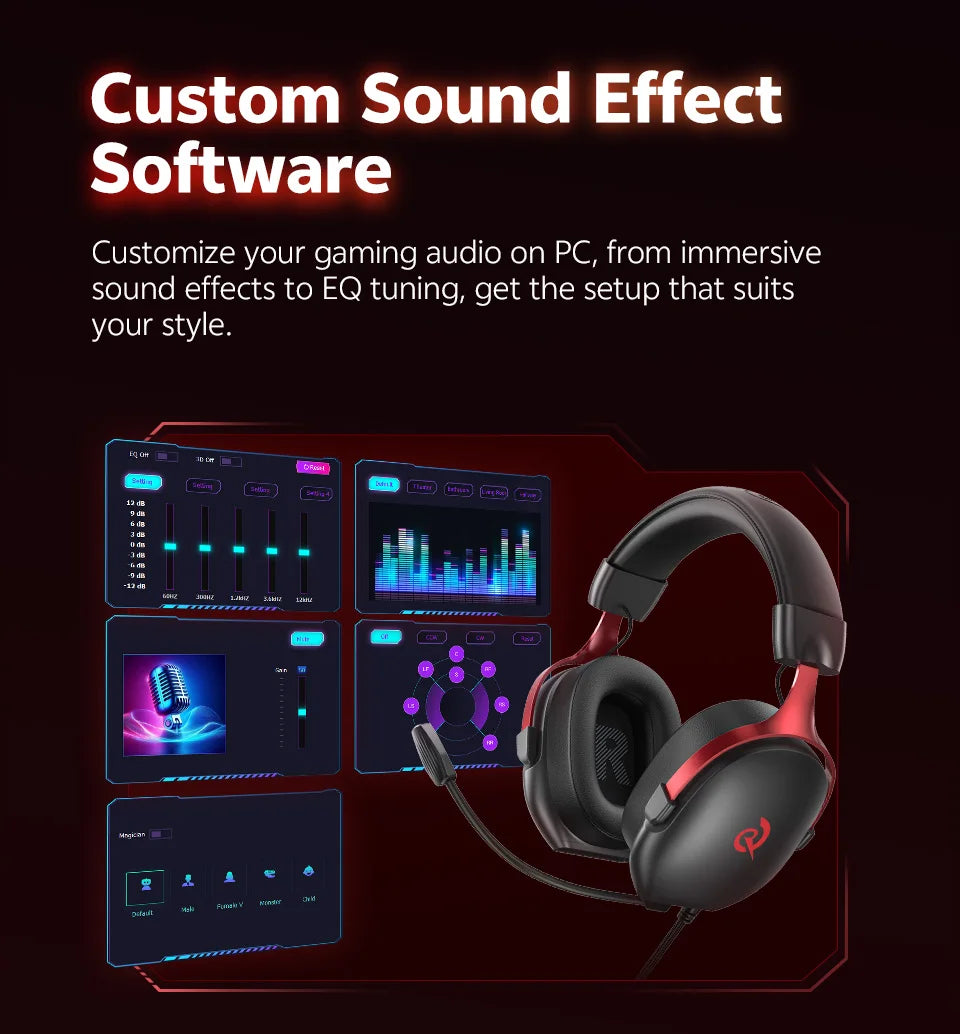 QCY VN200 Pro Bedrade Gaming Headset met 7.1 Geluid & Microfoon