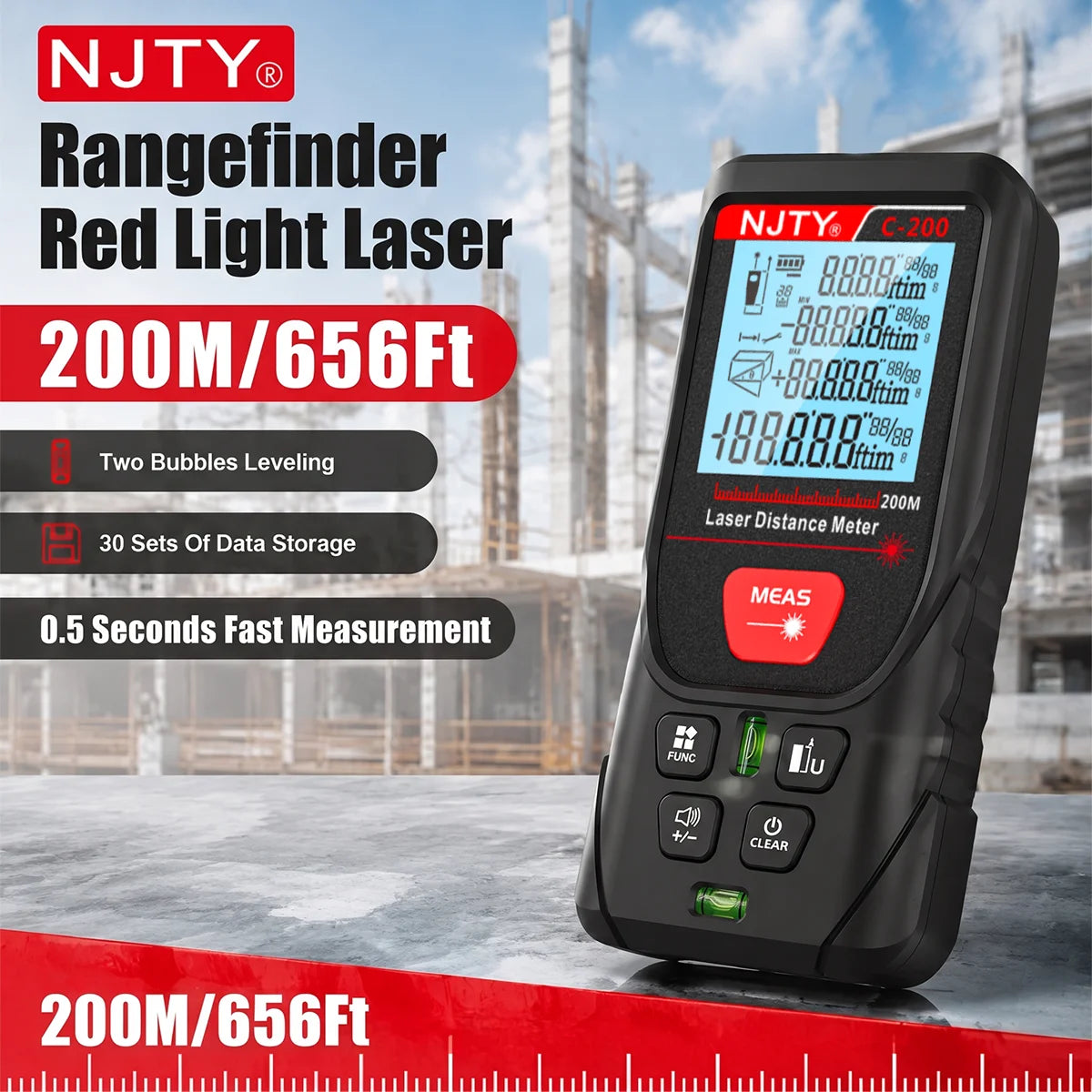 C-Series Laser Distance Meter 50-200 m