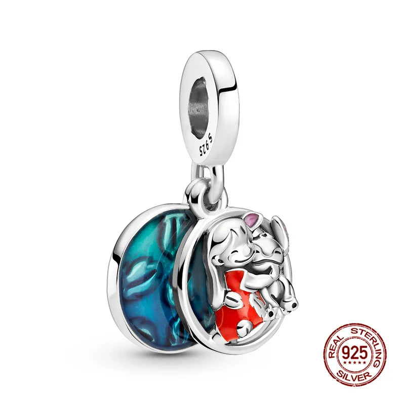 925 Silver Witch Charm Bead for Disney-Inspired Bracelets