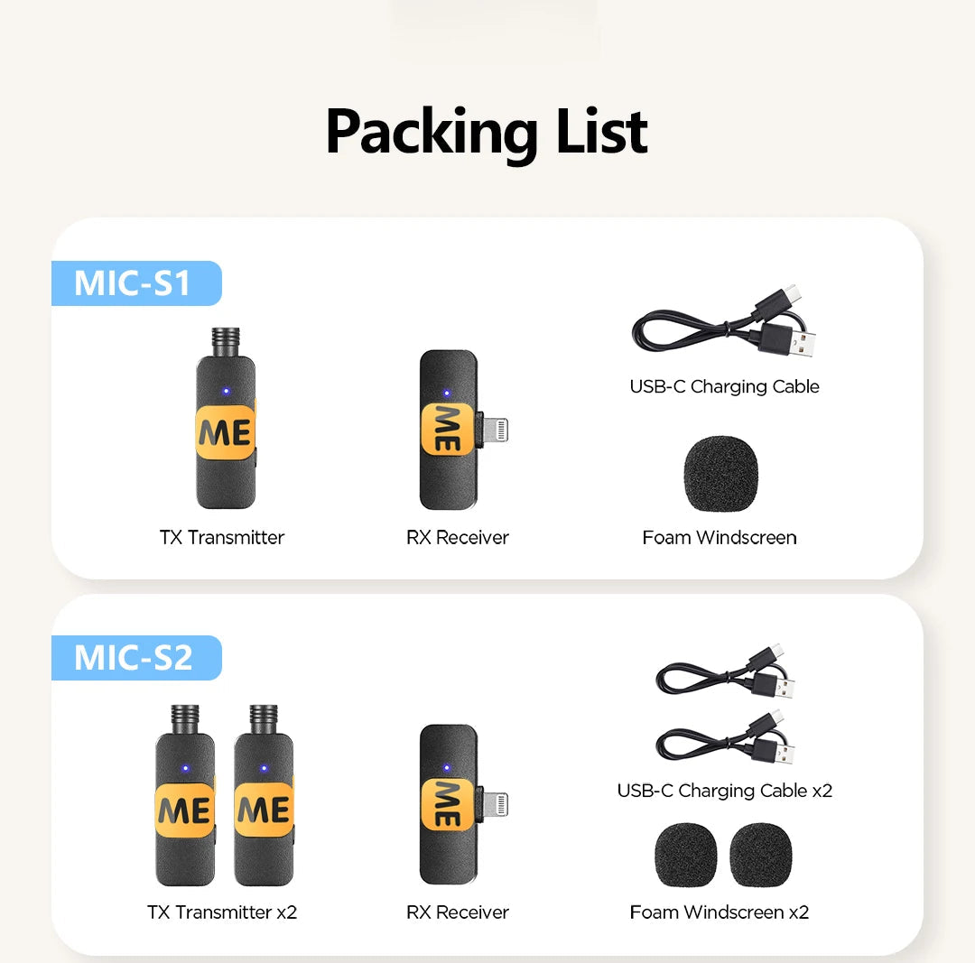 BOYA BY-V Professional Wireless Lavalier Mini Microphone for iPhone iPad Android Live Broadcast Gaming Recording Interview Vlog 