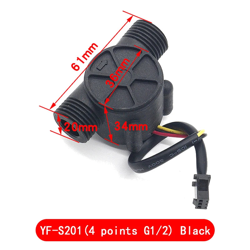  Hall-effekt Vandstrømsensor, YF-S201 eller FS300A