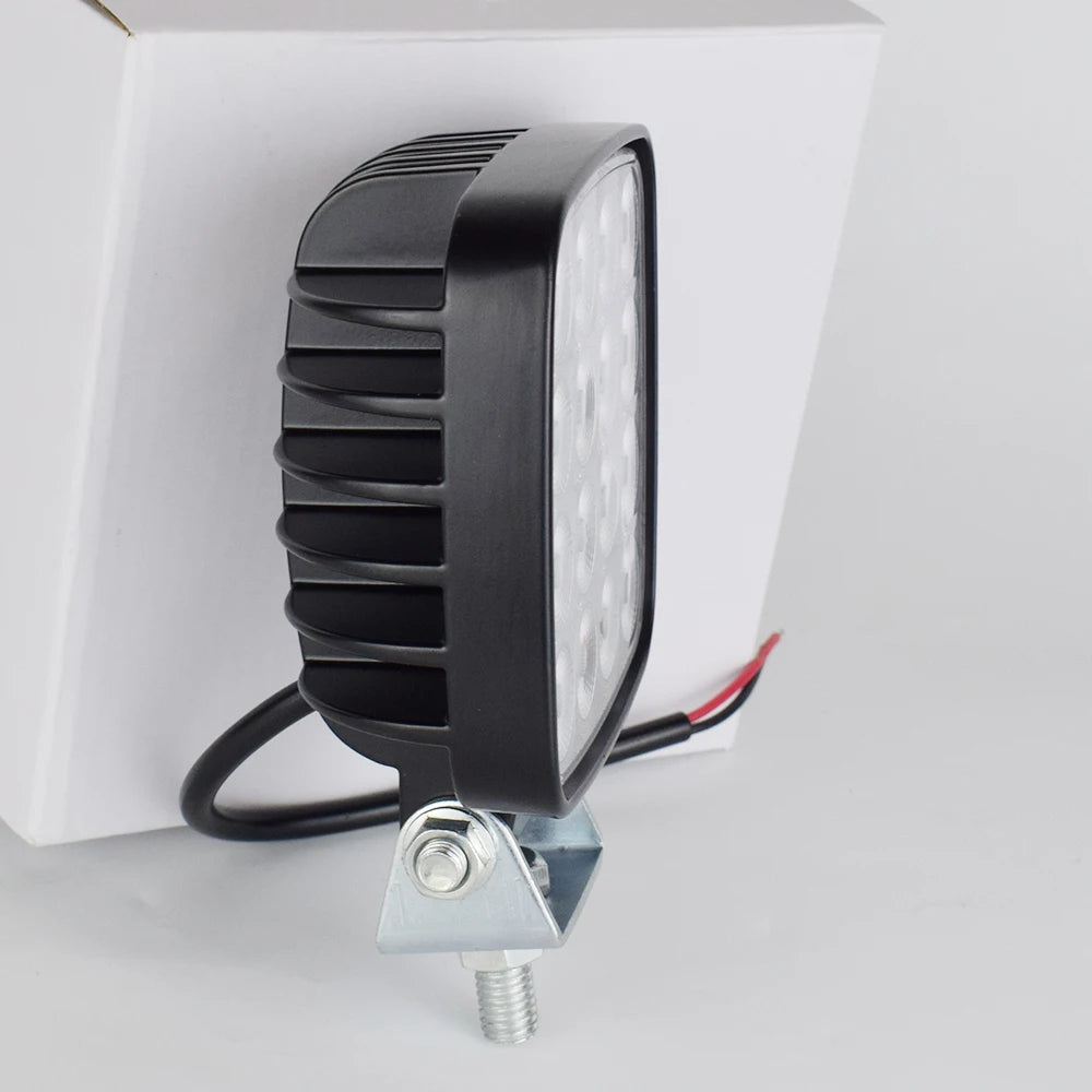 4 inch LED Flood Light Excavator Squar Forklift Tractor Heavy Duty Blub Offroad 12V 24V 6240LM  Agricultural vehicles 1