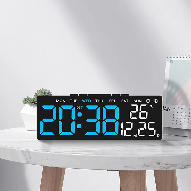 USB Digital Clock with Dual Alarms and Timer