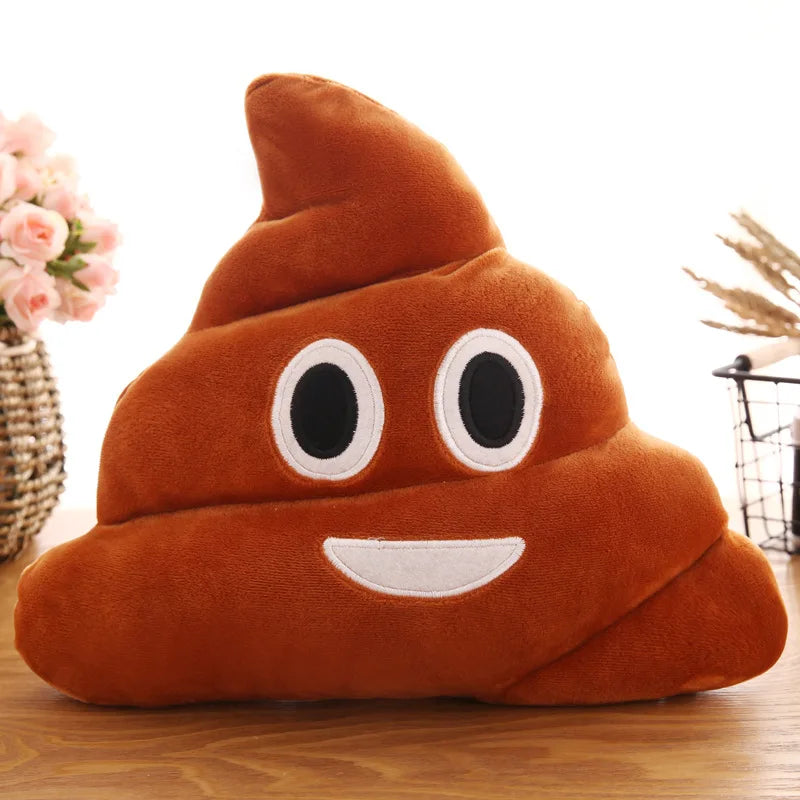 Wholesale cartoon new expression poo plush toys cute funny quirky funny poop cushion 