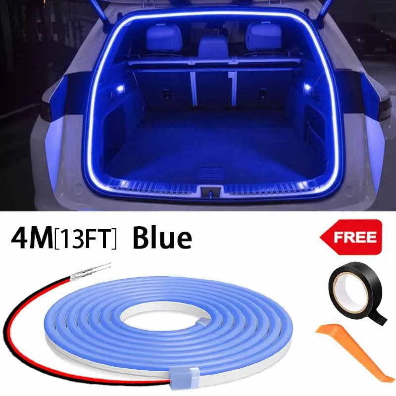 Flexible Car Boot LED Light Strip, 2m–6m, Colour & Kit Options