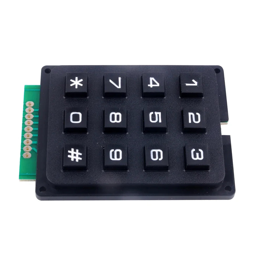 Matrix Membrane Keypad - 12 or 16 Keys