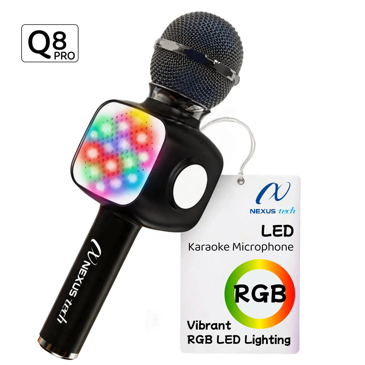 6-in-1 Karaoke Microphone with Bluetooth Speaker