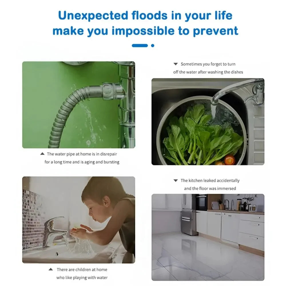 Zigbee Water Leak Sensor for Tuya Smart Homes Flood Safety Alarm Water Leak Immersion Detector Remote Control Via Smart Life APP