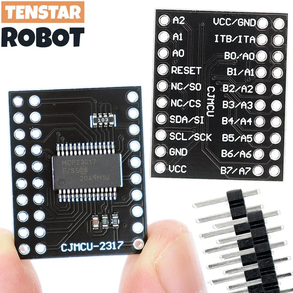Twee MCP23017 I2C I/O Expanders