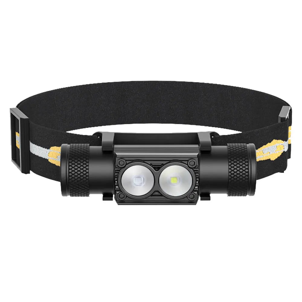 LED Headlamp High Power White Blue Rechargeable USB Type-C