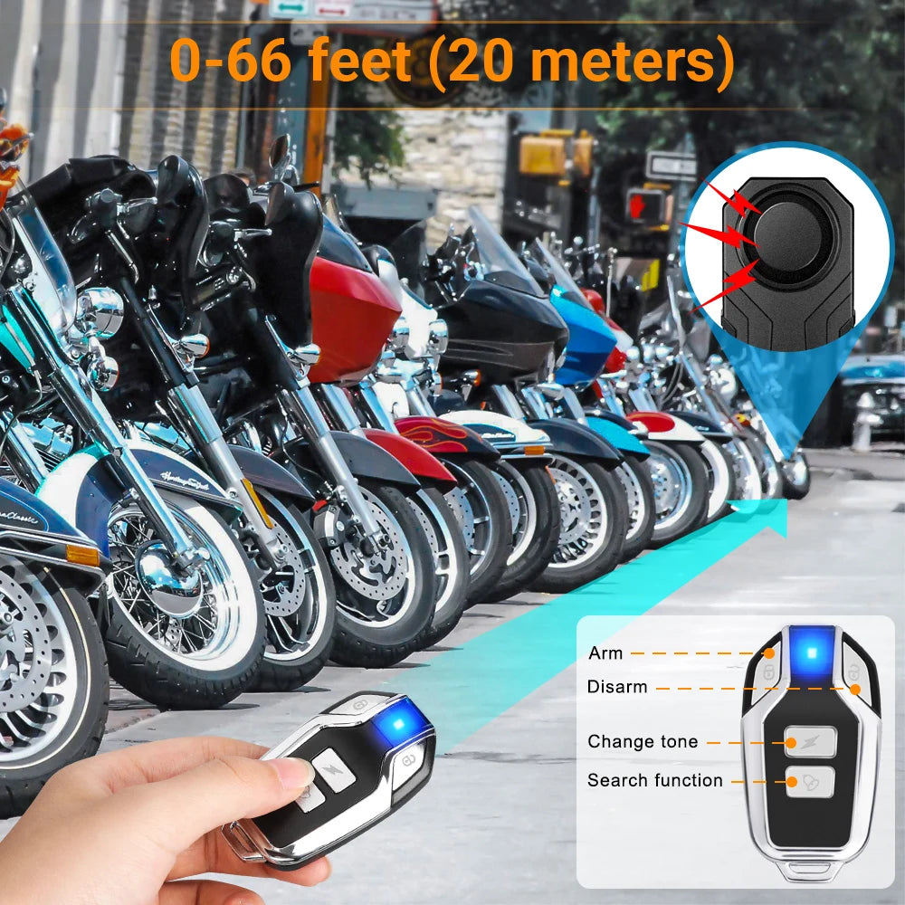 Wireless Bike Alarm - Remote and Two-Way Options