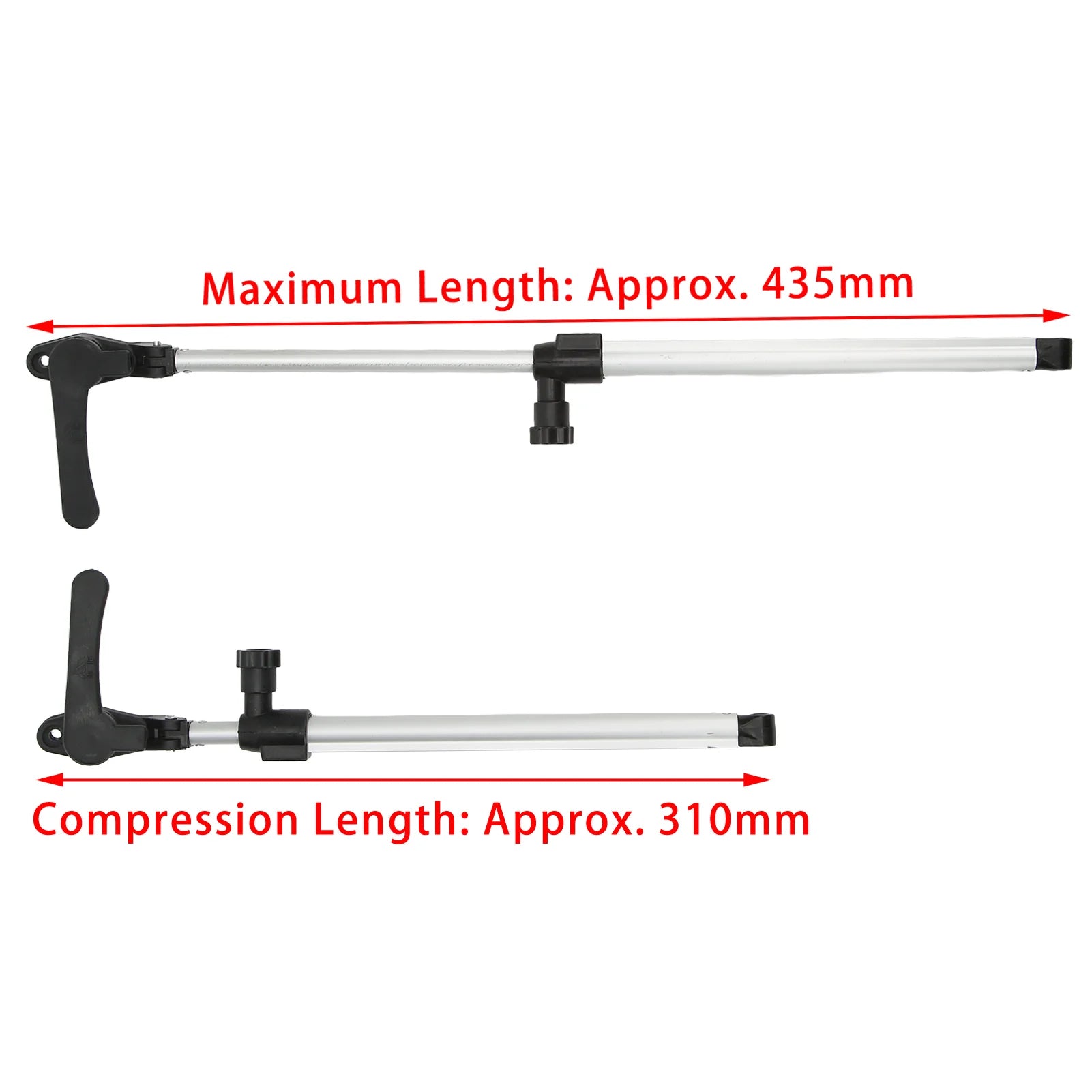 2pcs RV Window Support Rod 310‑435mm Telescopic Aluminium Alloy for Motorhome Camper Trailer
