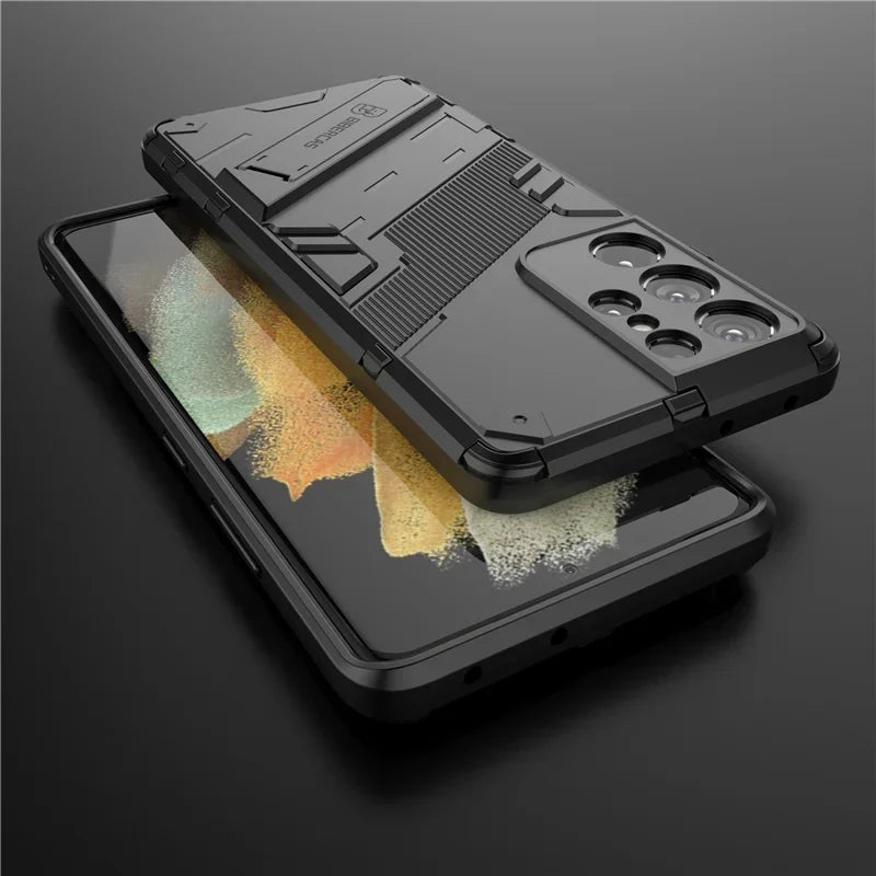 Capa de Telefone com Suporte de Anel para Modelos Selecionados do Samsung Galaxy
